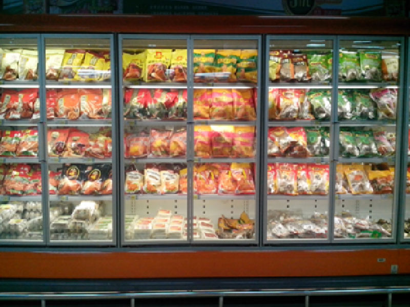 不加熱無框立風柜玻璃門